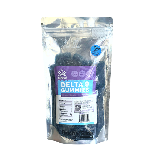 1000 mg Delta-9 gummies bag - thehemphaus