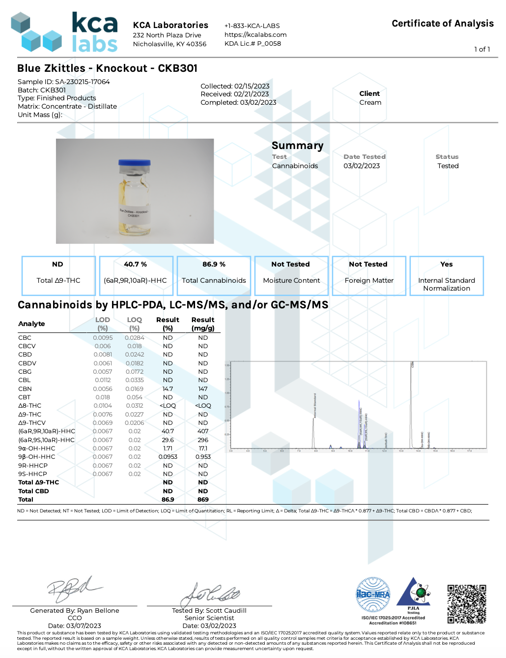 Cream Knock Out THCP Live Resin Disposable Rechargeable Vape - Blue Zkittles Hybrid Strain - 2.2 grams - thehemphaus