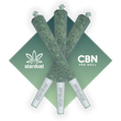 Load image into Gallery viewer, This is a photos of three 1.5 gram pre rolled Northern Lights Hemp CBD Flower infused with 100 mg of CBN isolate (cannabinol) grown in a light assisted green house packed with cannabinoids and terpenes to give it that beautiful look, smell, and taste just like the original but with a unique punch that only CBN can deliver!
 - thehemphaus