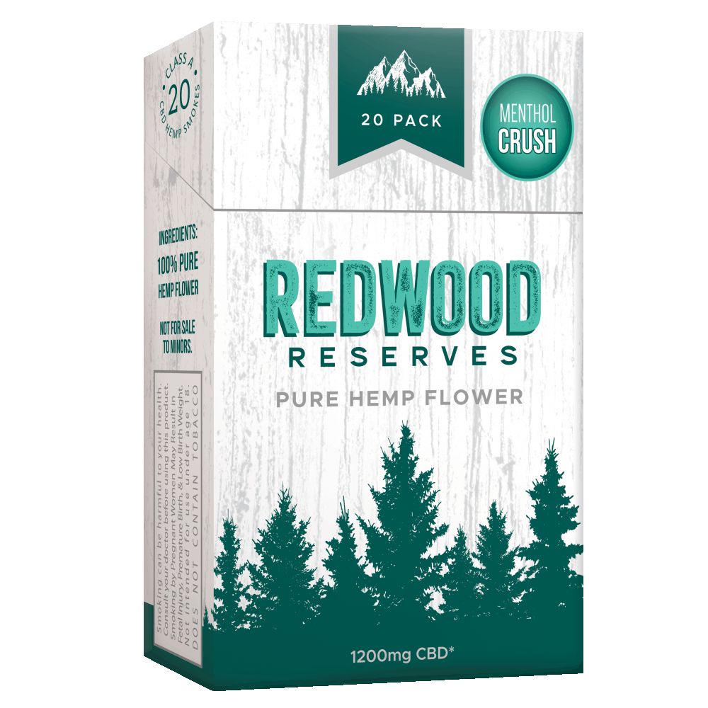 Redwood Reserves Menthol CBD Cigarettes - Free Shipping ( use code: SHIP ) - thehemphaus