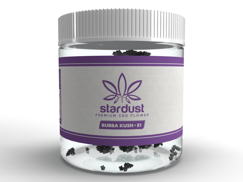 This is a Bubba Kush CBD Flower in a Glass Jar that contains 3.5, 7 or 28 grams of light assisted green house packed with cannabinoids and terpenes to give it that beautiful look, smell, and taste just like the original.   - thehemphaus
