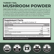 Load image into Gallery viewer, Supplement Facts for Turkey Tail mushroom powder
 - thehemphaus